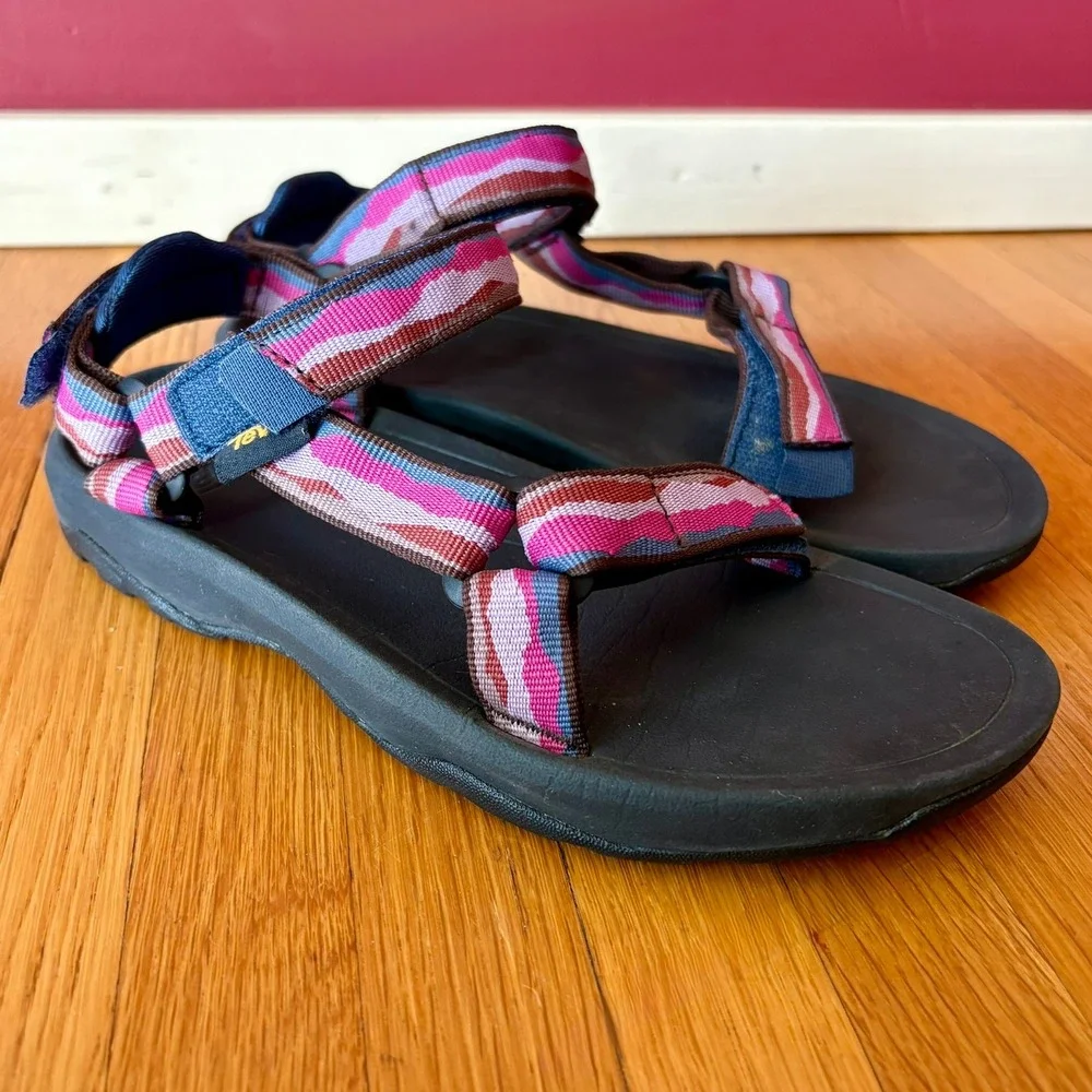 Teva Hurricane XLT2 Kids Sport Sandals Vista Blue Indigo Size 3 Unisex 1019390C
